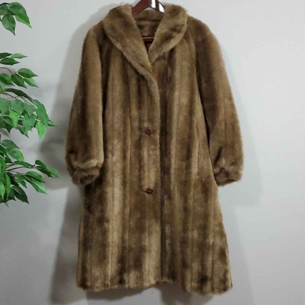 Vintage Sears Tradition Coat Faux Fur